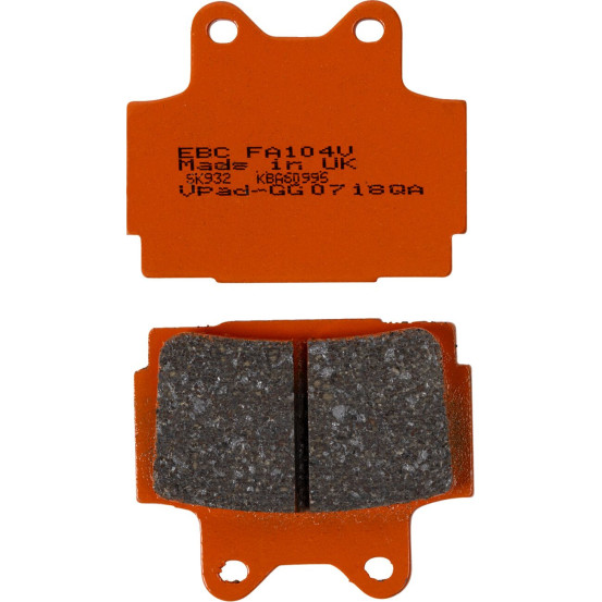 Plaquettes de frein EBC BRAKES FA104 organique - YAMAHA