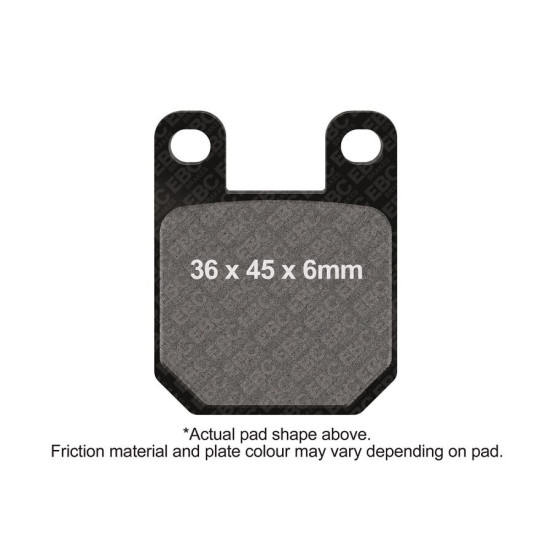 Plaquettes de frein EBC BRAKES FA115TT métal fritté - carbone - APRILIA - BETA - DERBI - GAS GAS - HUSQVARNA - KTM - YAMAHA