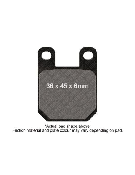 Plaquettes de frein EBC BRAKES FA115TT métal fritté - carbone - APRILIA - BETA - DERBI - GAS GAS - HUSQVARNA - KTM - YAMAHA