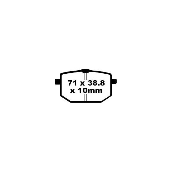 Plaquettes de frein EBC BRAKES FA118 organique - YAMAHA