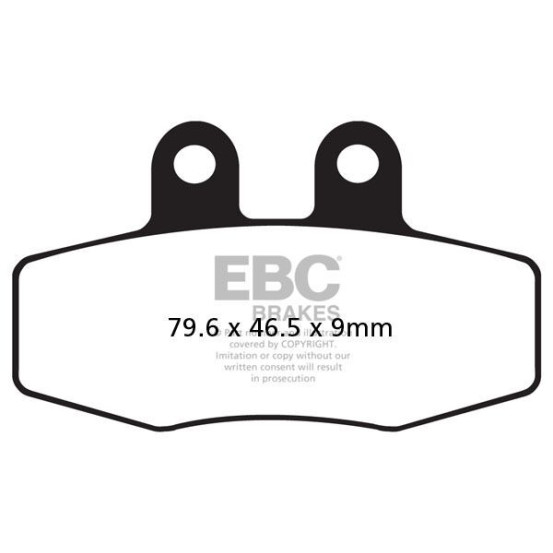 Plaquettes de frein EBC BRAKES FA132 organique - KTM
