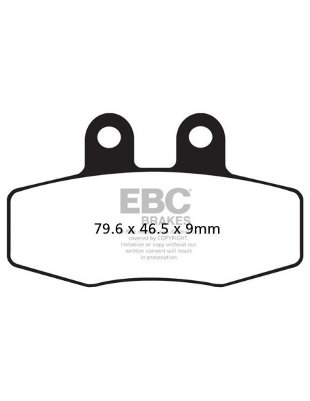 Plaquettes de frein EBC BRAKES FA132 organique - KTM