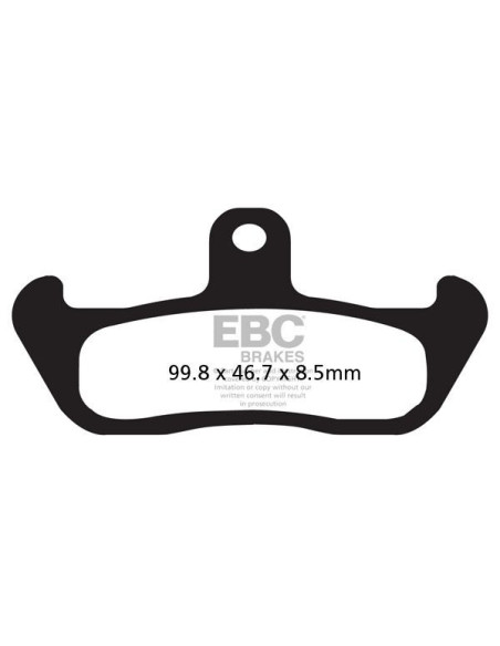 Plaquettes de frein EBC BRAKES FA134 organique - GILERA - HUSABERG - HUSQVARNA - YAMAHA