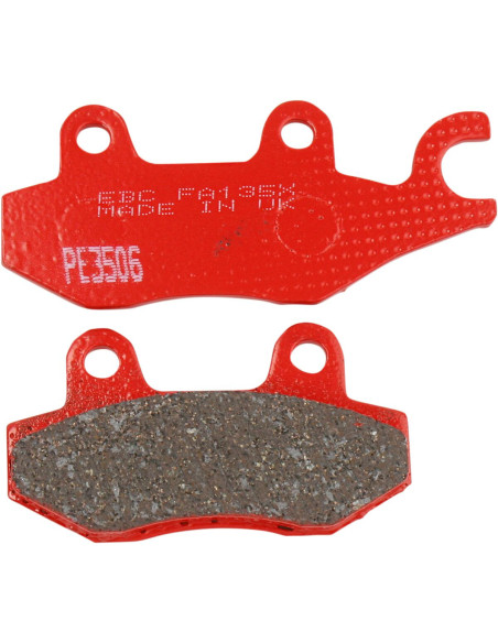 Plaquettes de frein EBC BRAKES FA135TT métal fritté - carbone - APRILIA - BMW - CF MOTO - HVA - KAWA - KTM - SUZUKI - YAMAHA