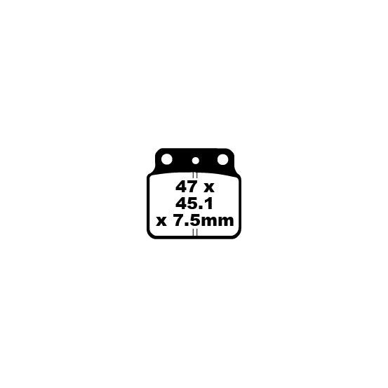 Plaquettes de frein EBC BRAKES FA137TT métal fritté - carbone - ARCTIC CAT (TEXTRON) - SUZUKI