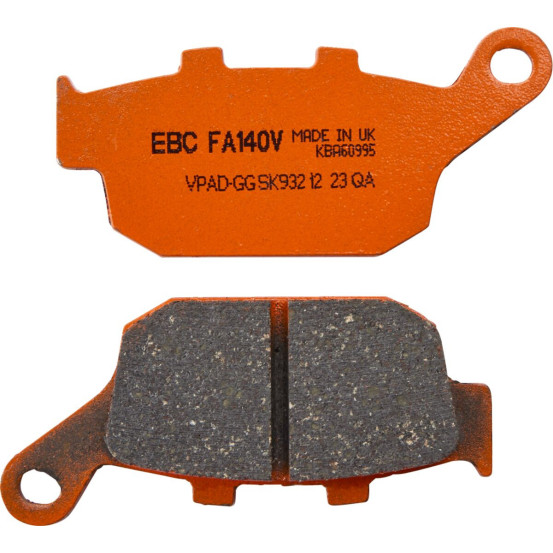 Plaquettes de frein EBC BRAKES FA140V semi métal fritté - BUELL - HONDA - KAWASAKI - TRIUMPH - YAMAHA - ZONTES