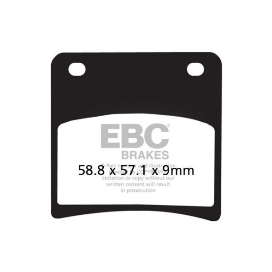 Plaquettes de frein EBC BRAKES FA146V semi métal fritté - SUZUKI