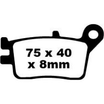 Plaquettes de frein EBC BRAKES FA153 organique - HONDA
