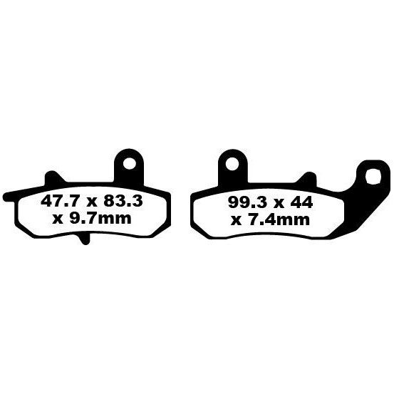 Plaquettes de frein EBC BRAKES FA157 organique - SUZUKI