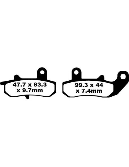Plaquettes de frein EBC BRAKES FA157 organique - SUZUKI