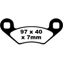 Plaquettes de frein EBC BRAKES FA159TT métal fritté - carbone - BETA - BMW - DAELIM - KYMCO - PIAGGIO - POLARIS