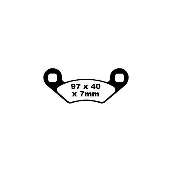 Plaquettes de frein EBC BRAKES FA159TT métal fritté - carbone - BETA - BMW - DAELIM - KYMCO - PIAGGIO - POLARIS
