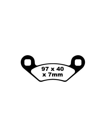 Plaquettes de frein EBC BRAKES FA159TT métal fritté - carbone - BETA - BMW - DAELIM - KYMCO - PIAGGIO - POLARIS