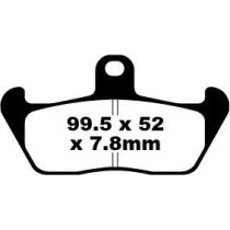 Plaquettes de frein EBC BRAKES FA163 organique - APRILIA - CAGIVA - MOTO GUZZI