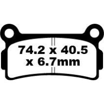 Plaquettes de frein EBC BRAKES FA164 organique - BETA