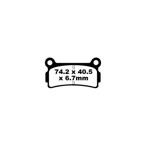 Plaquettes de frein EBC BRAKES FA164 organique - BETA
