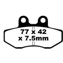 Plaquettes de frein EBC BRAKES FA167 organique - APRILIA - DERBI - HUSQVARNA - KYMCO - PEUGEOT - PIAGGIO - RIEJU - SYM