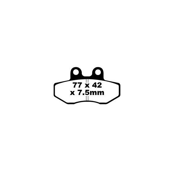 Plaquettes de frein EBC BRAKES FA167 organique - APRILIA - DERBI - HUSQVARNA - KYMCO - PEUGEOT - PIAGGIO - RIEJU - SYM