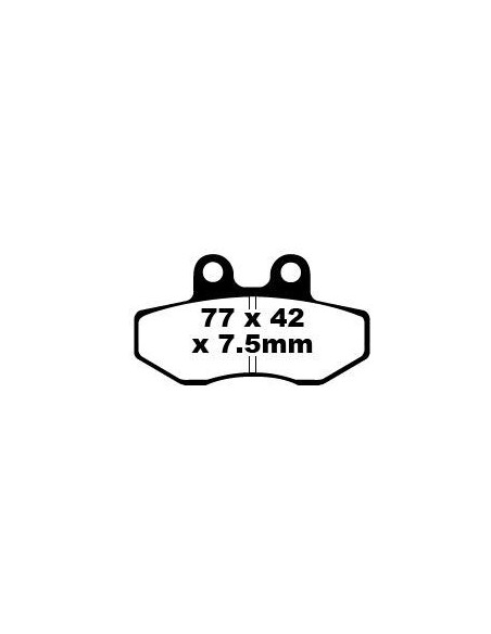 Plaquettes de frein EBC BRAKES FA167 organique - APRILIA - DERBI - HUSQVARNA - KYMCO - PEUGEOT - PIAGGIO - RIEJU - SYM