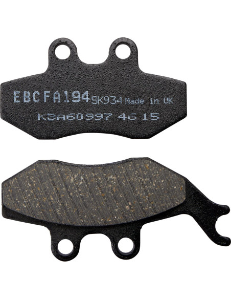 Plaquettes de frein EBC BRAKES FA194 organique - APRILIA - BETA - DERBI - GAS GAS - KYMCO - MBK -SYM - VESPA - YAMAHA