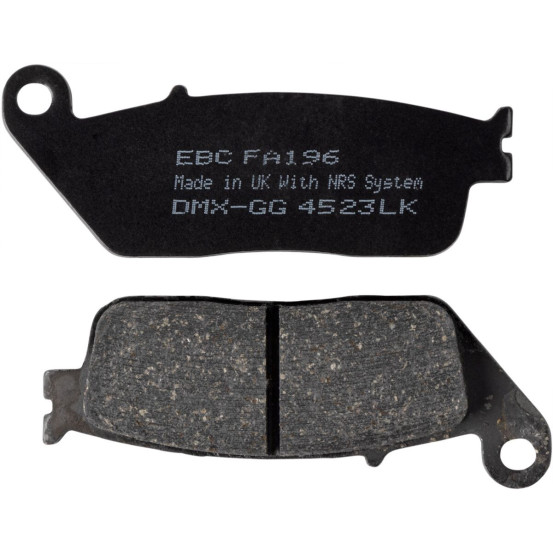 Plaquettes de frein EBC BRAKES FA196 organique - BENELLI - DAELIM - HONDA - INDIAN - SYM - TRIUMPH - VICTORY - YAMAHA