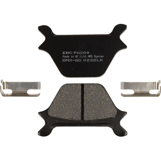 Plaquettes de frein EBC BRAKES FA200 organique - HARLEY DAVIDSON