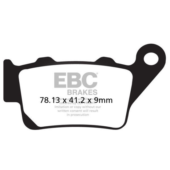 Plaquettes de frein EBC BRAKES FA213V semi métal fritté - APRILIA - BMW - DUCATI - FANTIC - HUSQVARNA - KTM - TRIUMPH -