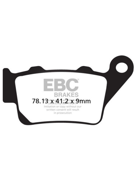 Plaquettes de frein EBC BRAKES FA213V semi métal fritté - APRILIA - BMW - DUCATI - FANTIC - HUSQVARNA - KTM - TRIUMPH -