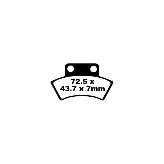 Plaquettes de frein EBC BRAKES FA232TT métal fritté - carbone - CF MOTO - POLARIS