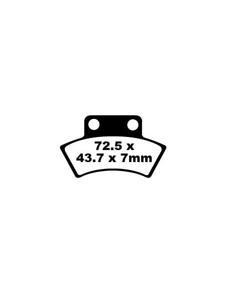Plaquettes de frein EBC BRAKES FA232TT métal fritté - carbone - CF MOTO - POLARIS