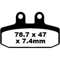 Plaquettes de frein EBC BRAKES FA256 organique - APRILIA - CAGIVA - GILERA - HONDA - MOTO GUZZI - SYM