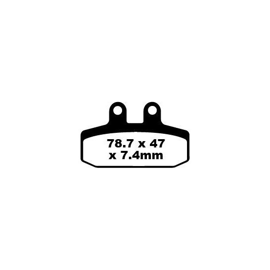 Plaquettes de frein EBC BRAKES FA256 organique - APRILIA - CAGIVA - GILERA - HONDA - MOTO GUZZI - SYM