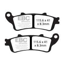 Plaquettes de frein EBC BRAKES FA261V semi métal fritté - HONDA