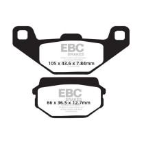 Plaquettes de frein EBC BRAKES FA297 organique - SYM
