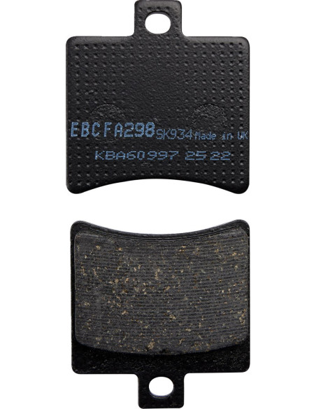 Plaquettes de frein EBC BRAKES FA298 organique - APRILIA - BENELLI - HYOSUNG