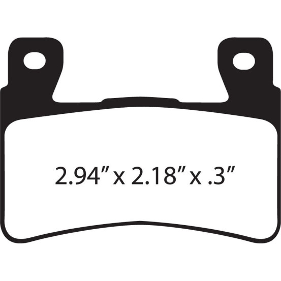 Plaquettes de frein EBC BRAKES FA296HH métal fritté - HARLEY DAVIDSON - HONDA - HYOSUNG - KAWASAKI - MASH