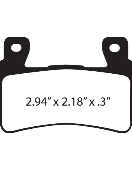 Plaquettes de frein EBC BRAKES FA296HH métal fritté - HARLEY DAVIDSON - HONDA - HYOSUNG - KAWASAKI - MASH