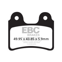 Plaquettes de frein EBC BRAKES FA303TT métal fritté - carbone - BETA - SCORPA - SHERCO