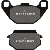 Plaquettes de frein EBC BRAKES FA305 organique - KYMCO 2