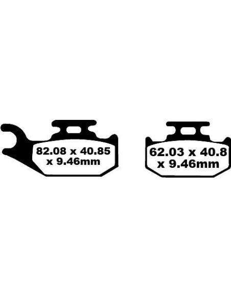 Plaquettes de frein EBC BRAKES FA317TT métal fritté - carbone - APRILIA - DERBI - HVA - KTM -PIAGGIO - SUZUKI - SYM - TRIUMPH