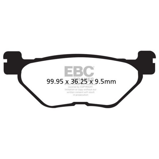 Plaquettes de frein EBC BRAKES FA319/2V semi métal fritté - YAMAHA