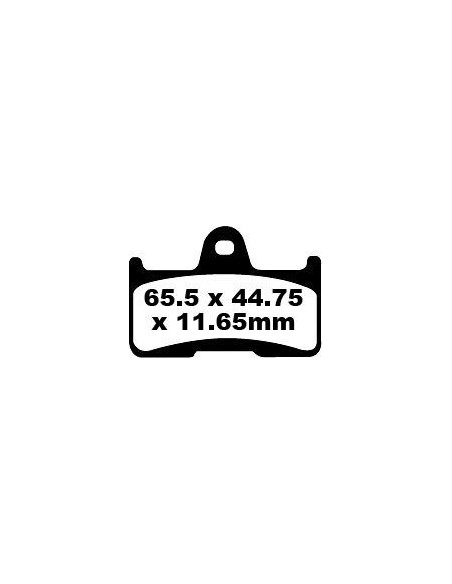 Plaquettes de frein EBC BRAKES FA344TT métal fritté - carbone - CF MOTO - GOES