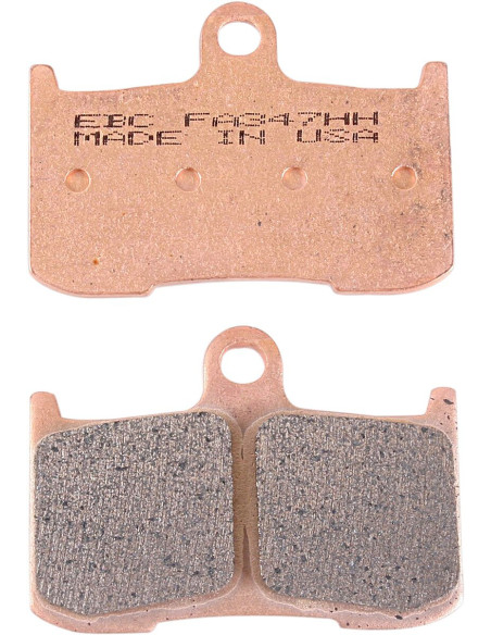 Plaquettes de frein EBC BRAKES FA347HH métal fritté - HONDA - INDIAN - KAWASAKI - SUZUKI - TRIUMPH - VICTORY