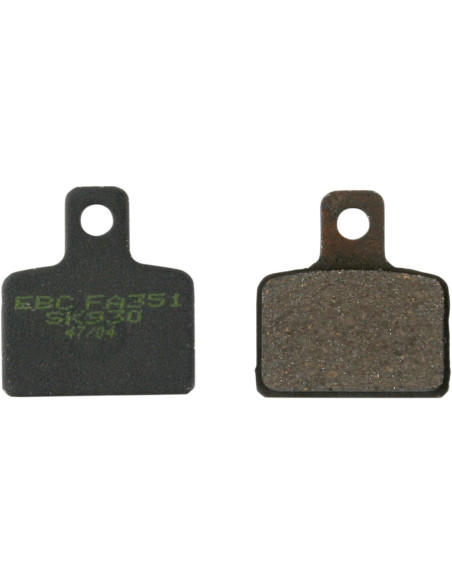 Plaquettes de frein EBC BRAKES FA351TT métal fritté - carbone - APRILIA - BETA - GAS GAS - SCORPA - SHERCO