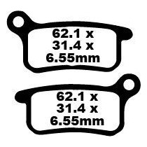 Plaquettes de frein EBC BRAKES FA357TT métal fritté - carbone - GAS GAS - HUSQVARNA - KTM