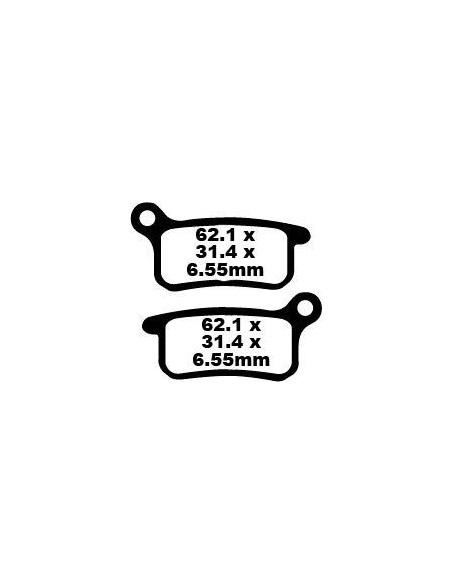 Plaquettes de frein EBC BRAKES FA357TT métal fritté - carbone - GAS GAS - HUSQVARNA - KTM