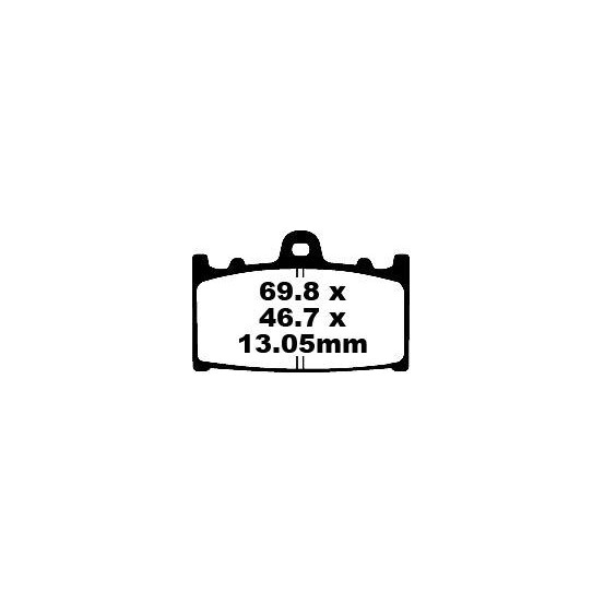Plaquettes de frein EBC BRAKES FA366TT métal fritté - carbone - SUZUKI