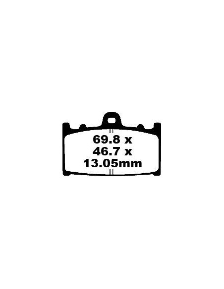 Plaquettes de frein EBC BRAKES FA366TT métal fritté - carbone - SUZUKI