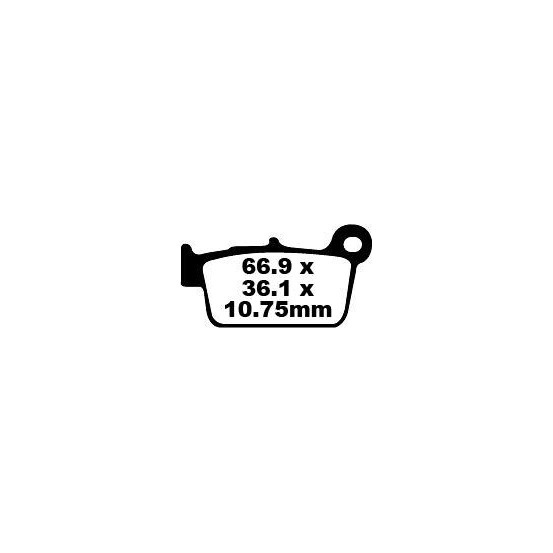 Plaquettes de frein EBC BRAKES FA367TT métal fritté - carbone - APRILIA - FANTIC - GAS GAS - KAWASAKI - SUZUKI - YAMAHA