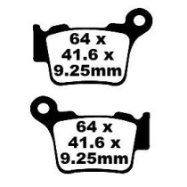 Plaquettes de frein EBC BRAKES FA368TT métal fritté - carbone - BMW - GAS GAS - HUSQVARNA - KTM - RIEJU - TRIUMPH - YAMAHA